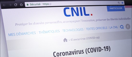 Crise du Covid-19 et données personnelles : les recommandations de la CNIL